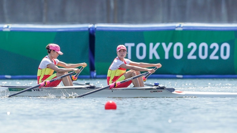 Rowing Olympic Tokyo 2021: Đinh Thị Hảo - Lường Thị Thảo về đích thứ 3 vòng phân hạng - Ảnh 1