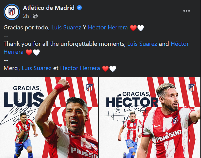 Luis Suarez rời Atletico Madrid sau mùa 2021/22 - Ảnh 1