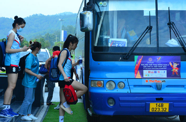 Tuyển bóng chuyền nữ Việt Nam tập buổi cuối trước trận chung kết SEA Games 31 - Ảnh 11