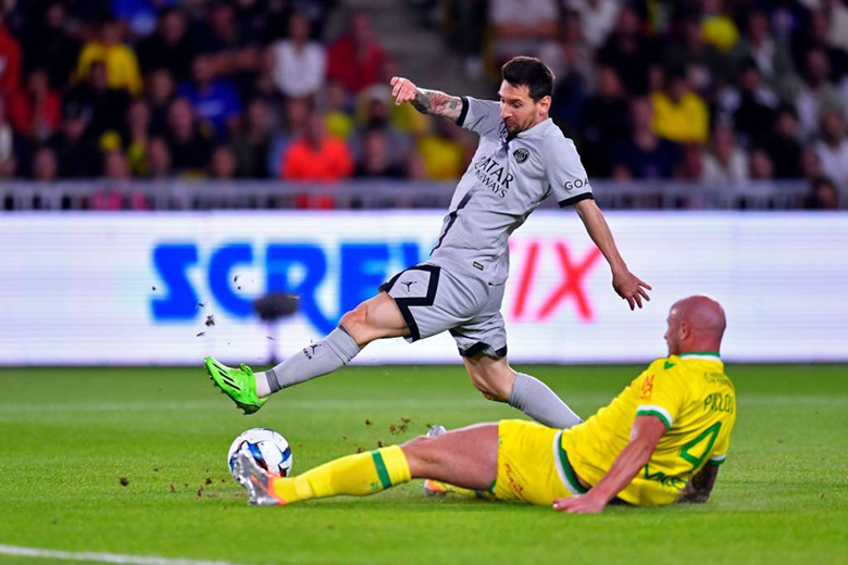 Kết quả Nantes vs PSG: Song tấu Messi - Mbappe thăng hoa, nhà ĐKVĐ thắng dễ - Ảnh 1