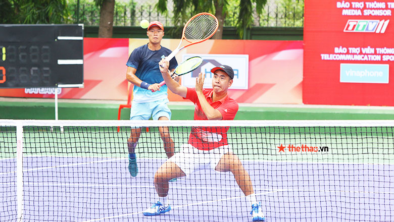 Minh Tuấn, Đắc Tiến vào Bán kết đôi nam M25 Tây Ninh sau loạt super tie-break nghẹt thở - Ảnh 3