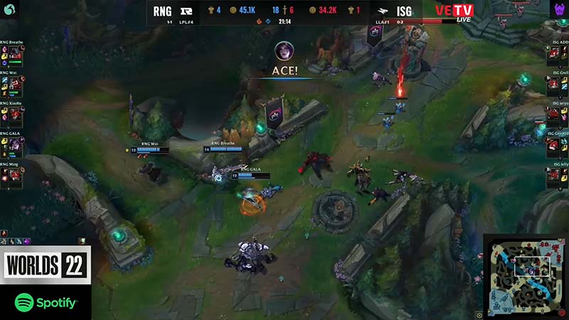 Update CKTG 2022: RNG đè bẹp ISG trong ngày Teemo xuất hiện tại CKTG - Ảnh 5