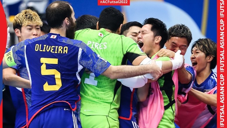 Indonesia mất bàn thắng giây cuối, thua ngược Nhật Bản 2-3 tại tứ kết giải Futsal châu Á 2022 - Ảnh 1