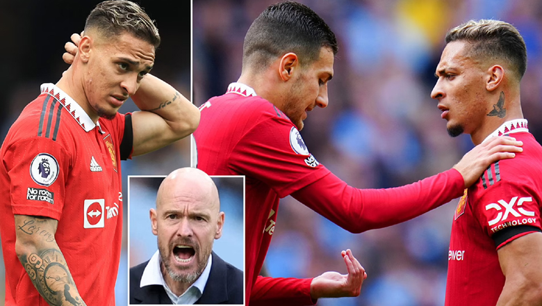 Antony phớt lờ yêu cầu chiến thuật của HLV Ten Hag trong trận derby Manchester - Ảnh 2