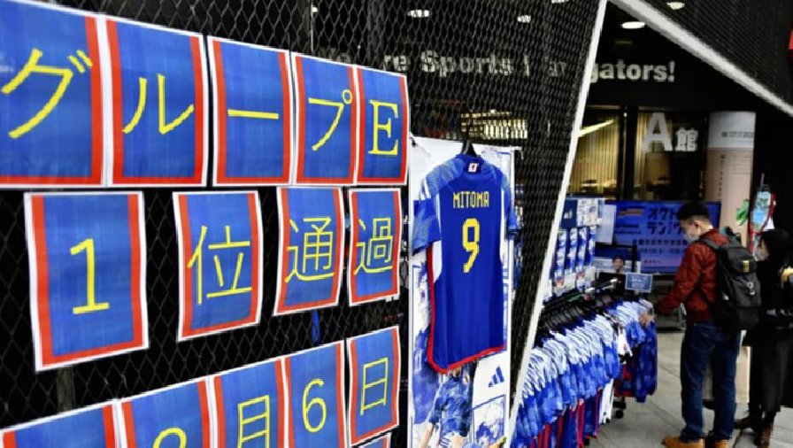 Nhật Bản kiếm gần 3.000 tỷ nhờ đội nhà vượt qua vòng bảng World Cup 2022